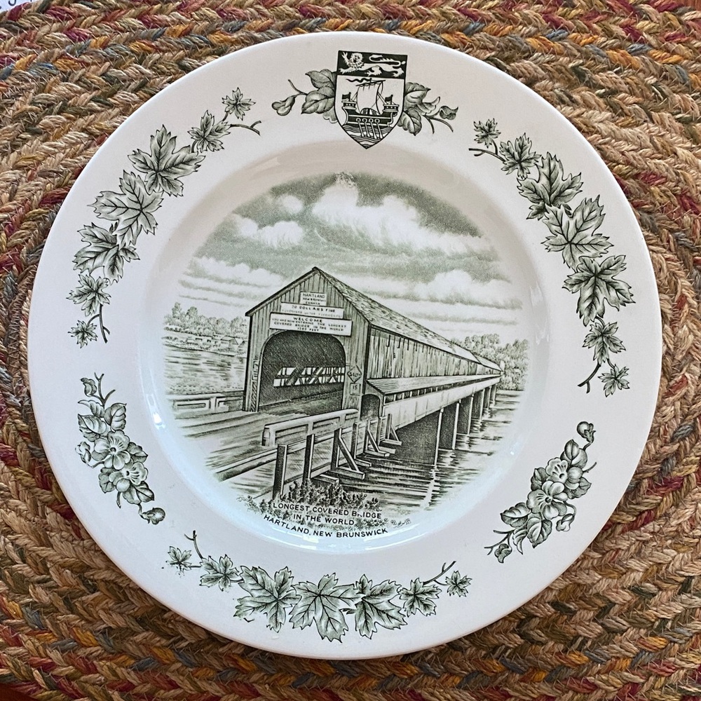 New Brunswick Covered Bridge Decorative Souvenir Plate